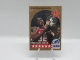 1990-91 NBA HOOPS SET BREAK LOS ANGELES LAKERS EARVIN 'MAGIC' JOHNSON CARD #18