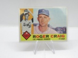 1960 TOPPS SET BREAK LOS ANGELES DODGERS ROGER CRAIG CARD #62