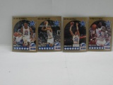 LOT OF 4 - 1990-91 NBA HOOPS SET BREAK. SCOTTIE PIPPEN, KEVIN MCHALE, REGGIE MILLER & PATRICK EWING