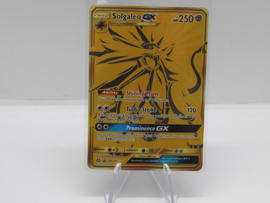 Pokemon Card Hidden Fates Black Star Promo Solgaleo sm104