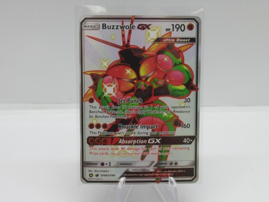 Pokemon Card Hidden Fates Full Art Shiny Buzzwole sv68/sv94