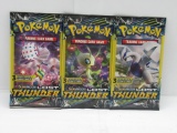 Pokemon Card Booster MINI Packs Lost Thunder 3 Total