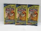 Pokemon Card Booster MINI Packs Unbroken Bonds 3 Total