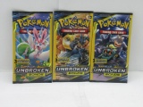 Pokemon Card Booster MINI Packs Unbroken Bonds 3 Total