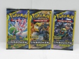 Pokemon Card Booster MINI Packs Unbroken Bonds 3 Total