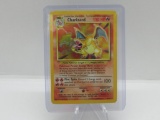 Base Set Charizard HOLO Pokemon card green wings charizard great for collection!!!