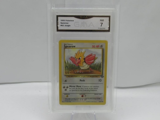 GMA GRADED POKEMON 1999 SPEAROW #62 JUNGLE NM 7