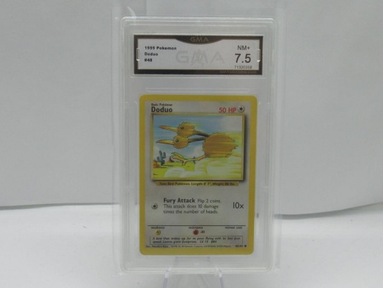 GMA GRADED POKEMON 1999 DODUO #48 NM+ 7.5