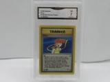 GMA GRADED POKEMON 2000 MISTY #102 GYM HEROES TRAINER 1ST EDITION NM 7