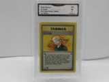 GMA GRADED POKEMON 2000 LT' SURGE #101 GYM HEROES TRAINER 1ST EDITION NM 7
