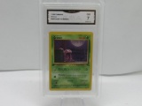 GMA GRADED POKEMON 1999 GRIMER #48 FOSSIL 1ST EDITION NM 7