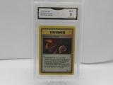 GMA GRADED POKEMON 1999 MYSTERIOUS FOSSIL #62 FOSSIL TRAINER MINT 9