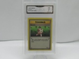 GMA GRADED POKEMON 1999 RECYCLE #61 FOSSIL TRAINER NM 7