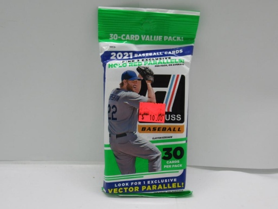 Factory Sealed 2021 DONRUSS Baseball 30 Card JUMBO Pack