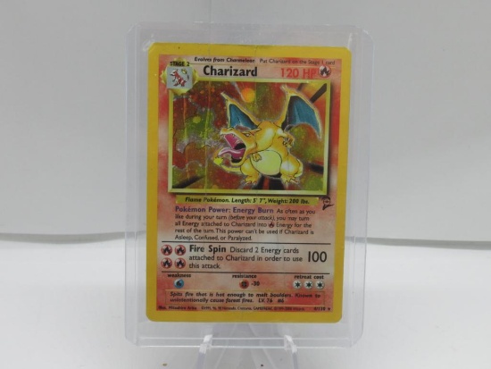 2000 Pokemon Base Set 2 #4 CHARIZARD Holofoil Rare Trading Card from Cool Collection