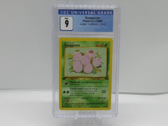 CGC Graded Pokemon JUNGLE 1st Edition MINT 9 - EXEGGCUTE 52/64