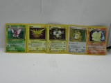 5 Count Lot of VINTAGE Pokemon HOLOS from Estate Collection