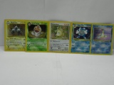 5 Count Lot of VINTAGE Pokemon HOLOS from Estate Collection