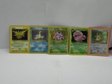 5 Count Lot of VINTAGE Pokemon HOLOS from Estate Collection