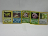 5 Count Lot of VINTAGE Pokemon HOLOS from Estate Collection