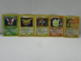 5 Count Lot of VINTAGE Pokemon HOLOS from Estate Collection