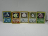 5 Count Lot of VINTAGE Pokemon HOLOS from Estate Collection