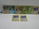 8 Count Lot of VINTAGE Pokemon Cards from Huge ESTATE Collection