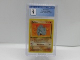 CGC Graded Pokemon JUNGLE 1st Edition MINT 9 - RHYHORN 61/64