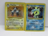 2 Count Lot of VINTAGE Base Set Unlimited HOLO Pokemon Cards