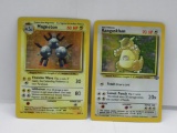 2 Count Lot of VINTAGE Base Set Unlimited HOLO Pokemon Cards