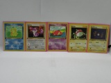 5 Count Lot of VINTAGE 1st Edition Pokemon Cards from AWESOME Collection