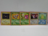 5 Count Lot of VINTAGE 1st Edition Pokemon Cards from AWESOME Collection