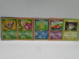 5 Count Lot of VINTAGE 1st Edition Pokemon Cards from AWESOME Collection