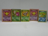 5 Count Lot of VINTAGE 1st Edition Pokemon Cards from AWESOME Collection