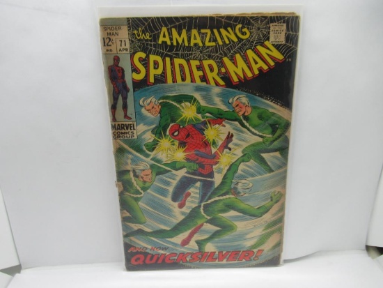 Amazing Spider-Man #71 Silver Age Quicksilver App 1969 Marvel