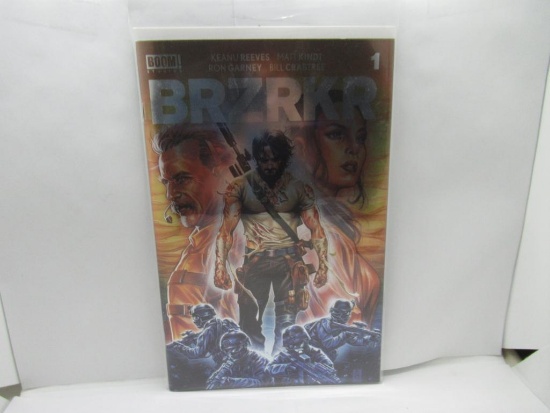 BRZRKR #1 Foil First Print Keanu Reeves Netflix Boom Studios!