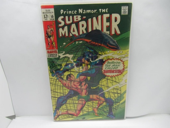 Sub Mariner #3 Silver Age Namor Barracuda App 1968 Marvel