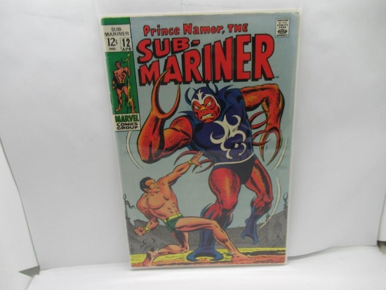 Sub-Mariner #12 Silver Age Namor Serpent Crown 1969 Marvel