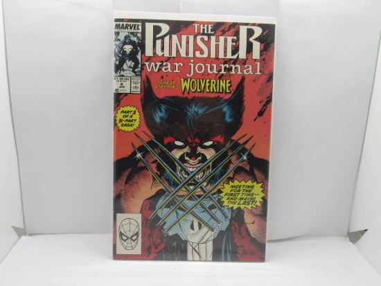 Punisher War Journal Issues #6 Vs Wolverine Jim Lee Art 1989 Marvel