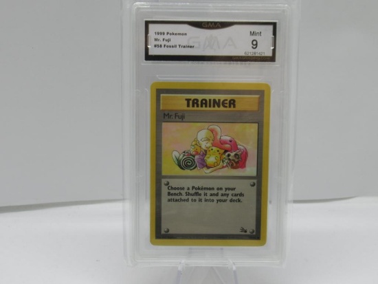 GMA GRADED POKEMON 1999 MR. FUJI #58 FOSSIL TRAINER MINT 9