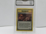 GMA GRADED POKEMON 1999 MYSTERIOUS FOSSIL #62 FOSSIL TRAINER NM-MT+ 8.5