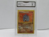 GMA GRADED POKEMON 1999 RHYHORN #61 JUNGLE 1ST EDITION MINT 9