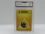 GMA GRADED POKEMON 1999 LIGHTNING ENERGY #100 NM-MT 8