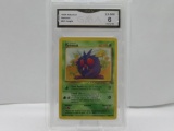 GMA GRADED POKEMON 1999 VENONAT #63 JUNGLE EX-NM 6