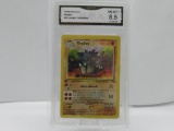 GMA GRADED POKEMON 1999 RHYDON #45 JUNGLE 1ST EDITION NM-MT+ 8.5