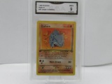 GMA GRADED POKEMON 1999 RHYHORN #61 JUNGLE 1ST EDITION MINT 9