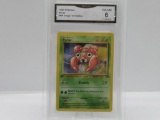 GMA GRADED POKEMON 1999 PARAS #59 JUNGE 1ST EDIION EX-NM 6