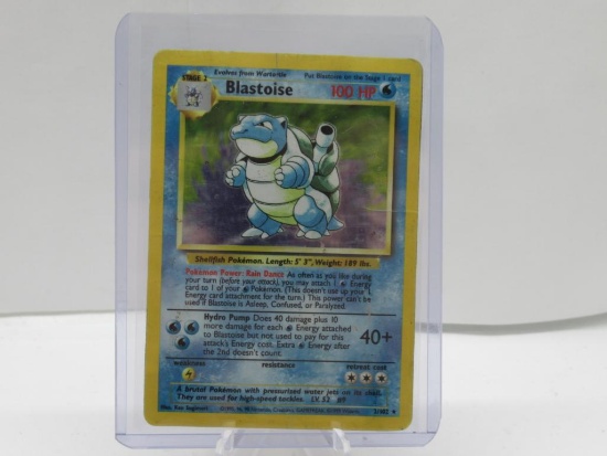 1999 Pokemon Base Set Unlimited #2 BLASTOISE Holofoil Rare Trading Card