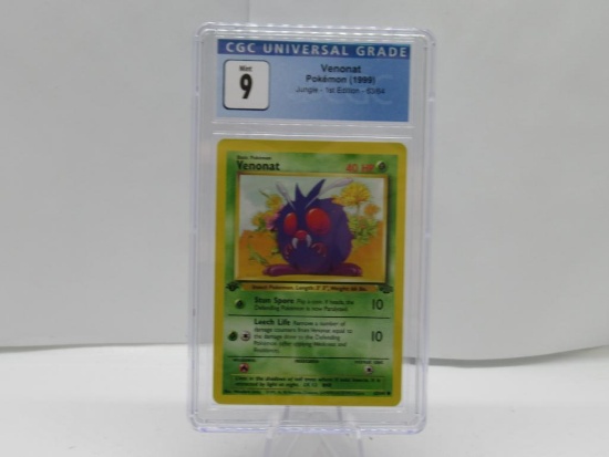 CGC Graded 1999 Pokemon JUNGLE 1st Edition Mint 9 - VENONAT 63/64