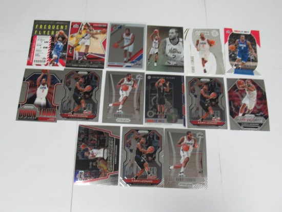 15 Card Lot of KAWHI LEONARD LA Clippers Basketball Cards from Collection